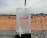 Lançamento da 1ª coluna da Obra Nissan